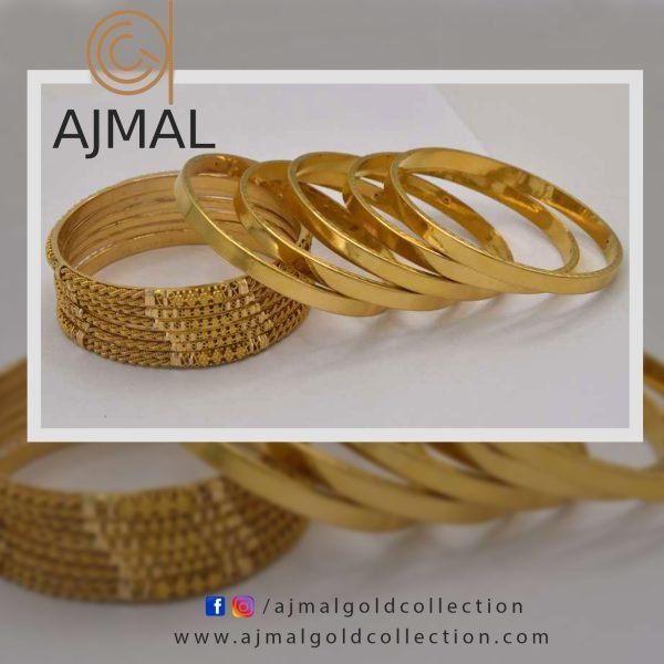 Exquisite Opulence: Luxury New Fashion Gold Bangles in Lahore